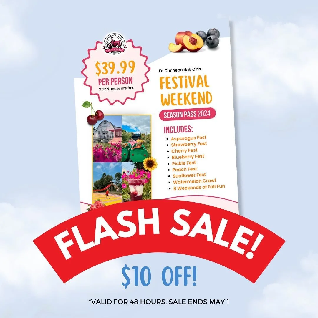 🚨FESTIVAL SEASON PASS FLASH SALE!!🚨

Congrats to our giveaway winner @briferrari_art 🥳

We&rsquo;re celebrating our 2024 season with a 48 hour FLASH SALE! 💕

👉🏼👉🏼USE DISCOUNT CODE: Spring2024👈🏼👈🏼 at checkout 🔗 ticket link in bio!

Blosso