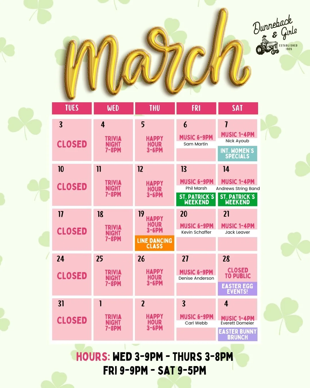 🐣🌷 The hunt is ON! 🌷🐣

Bring the kids for our annual Kids Easter Egg Hunt and grab your friends for the Adult Easter Egg Hunt 🍻 because hunting for eggs shouldn&rsquo;t stop when you grow up! 🥚✨

Expect tons of eggs, awesome prizes, music, grea