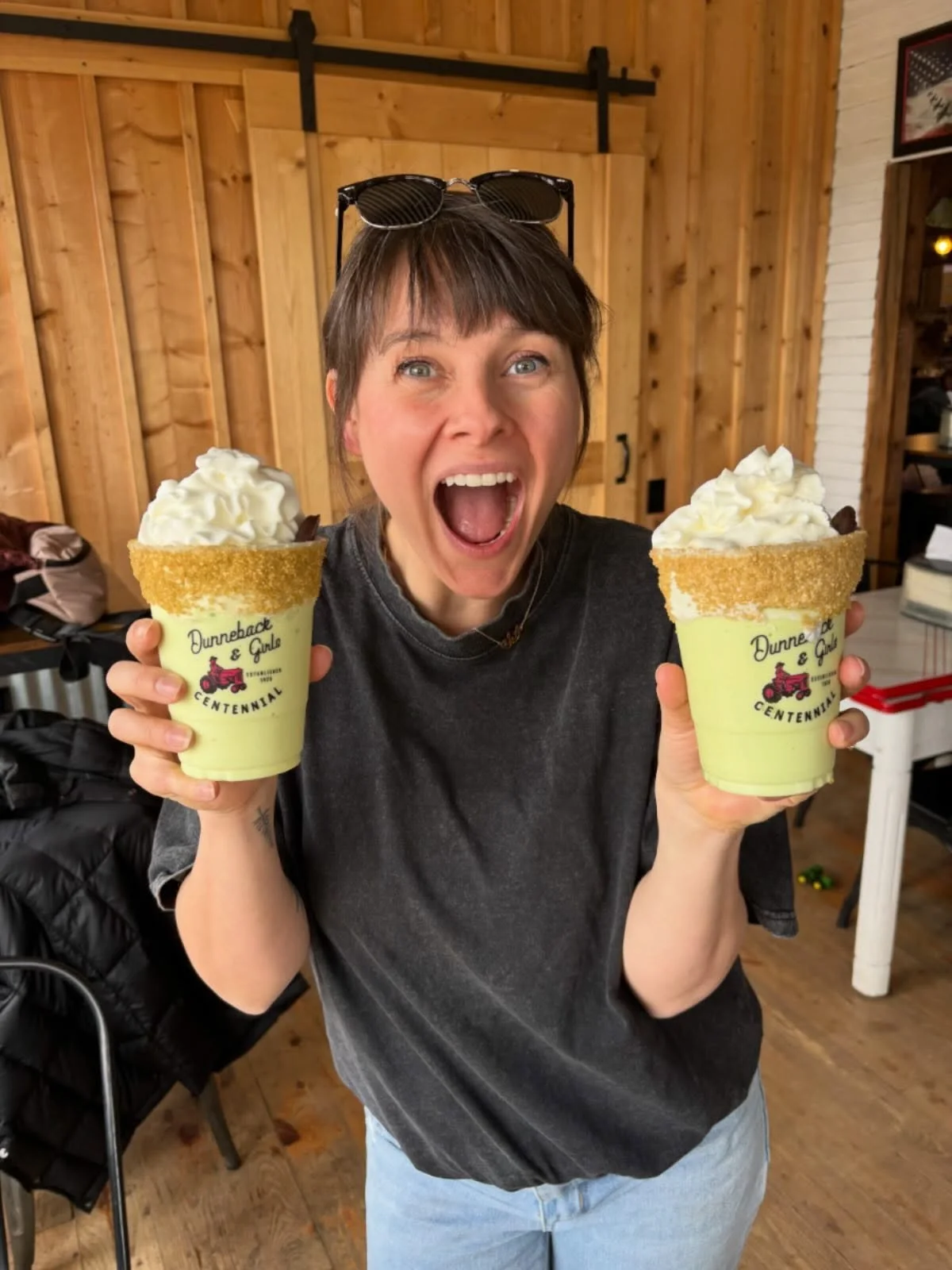 ☘️🍦🍫 It&rsquo;s a bad day to be a Shamrock Shake at Dunneback Girls! Open until 5pm &mdash; live music 1-4pm! Food, drinks, sweets, farm animals and farm fun!