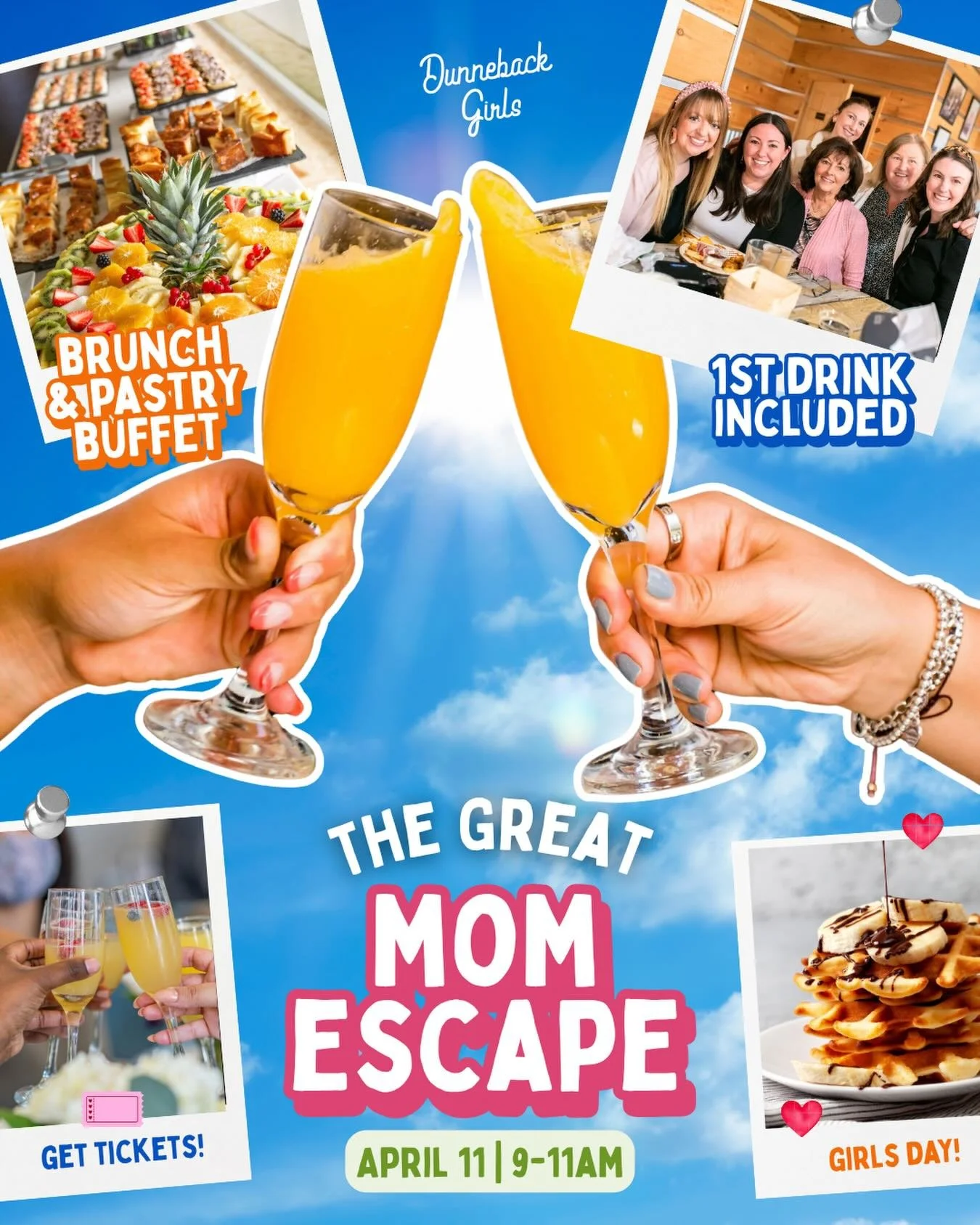 ☀️🍑 A post-spring break mom&rsquo;s day out! Grab your friends and escape to the farm for a relaxing brunch, drinks, and a little well-deserved mom time before the kids head back to school. Unwind, laugh about the week, and enjoy a carefree morning 