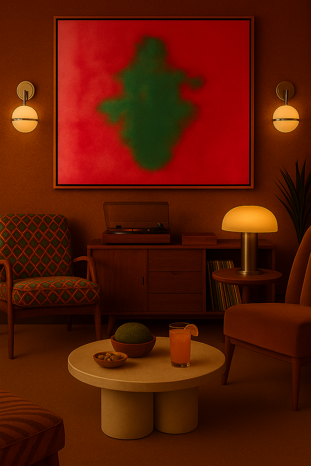 Marigold Lounge

A warm, inviting lounge designed for connection, pause, and gentle interaction.

Inspired by the richness of marigold tones, the space is layered with earthy hues, soft textures, and sculptural forms. Seventies influences bring a rel