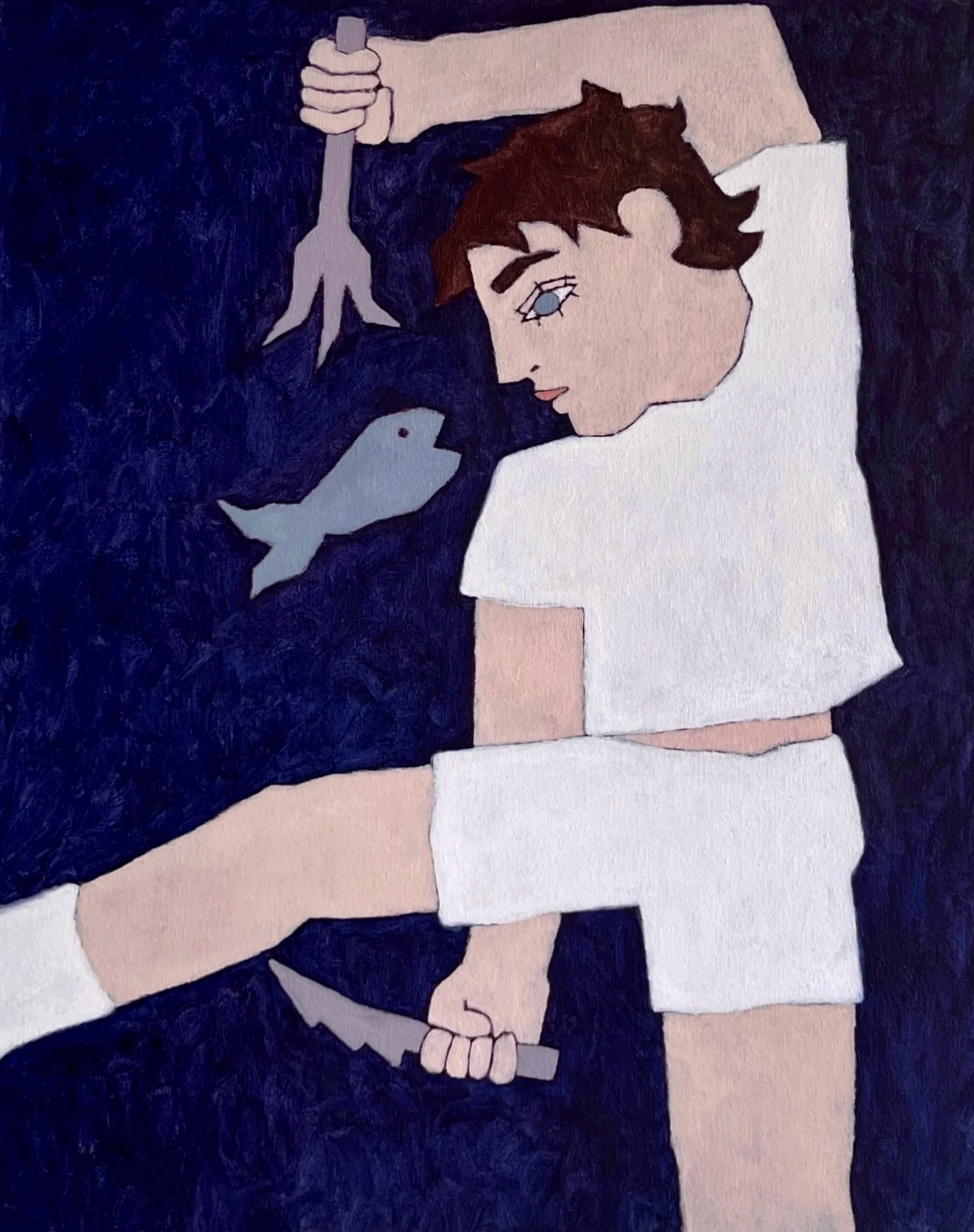 Now What, oil on canvas, 50 x 40 cm, 2026