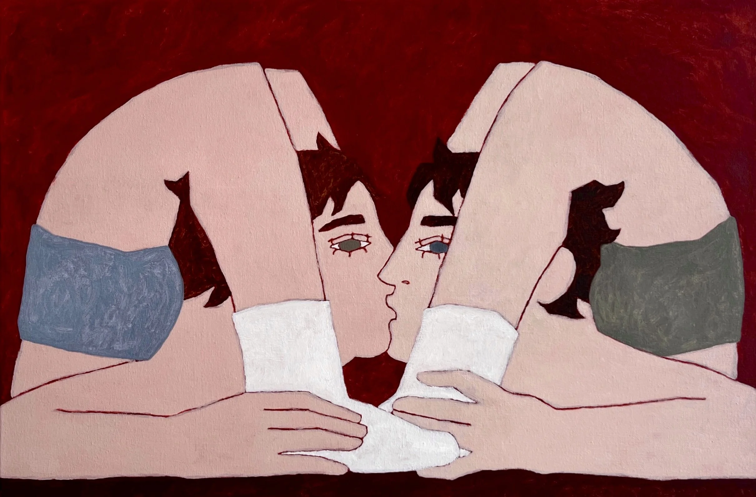 Mwah, oil on canvas, 40 x 60 cm, 2026