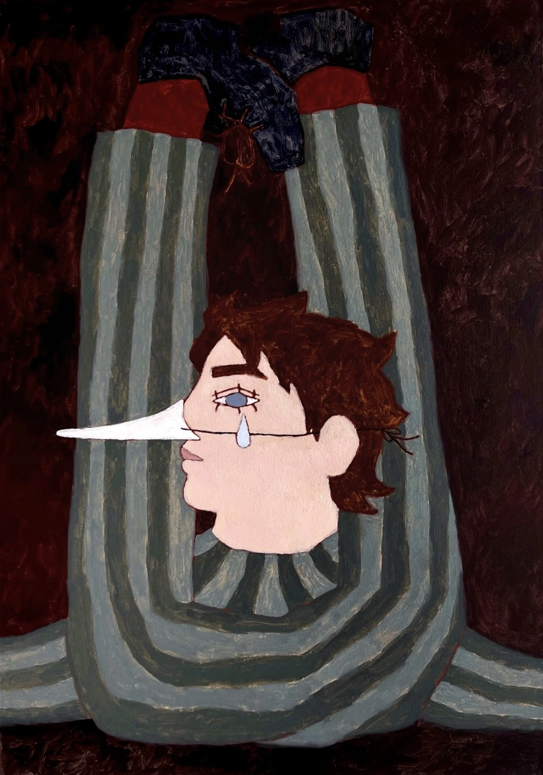 Lie and Truth, Oil on canvas, 70 x 50 cm