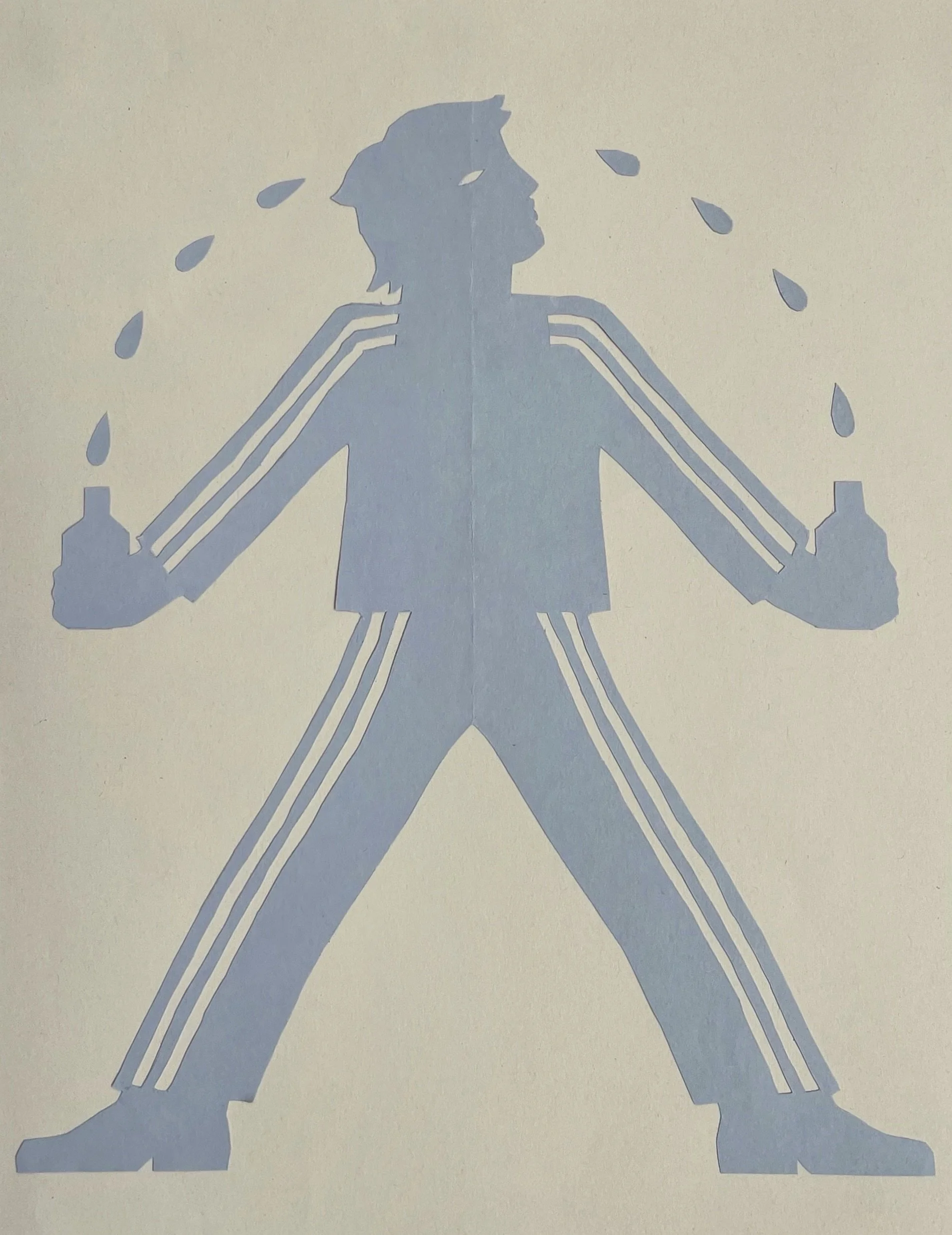 Tear Colector, paper cut, 30 x 24 cm, 2025