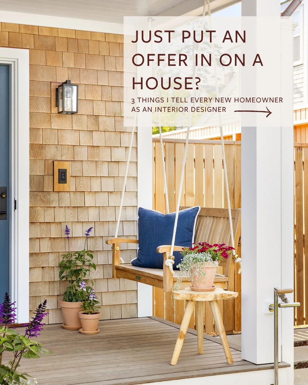 Just put an offer in or recently bought your first home? So exciting 🤍 Here are my TOP 3 tips if you&rsquo;re thinking about making changes.

And if it all feels a little overwhelming, I can support you in three ways - from full home design, to indi