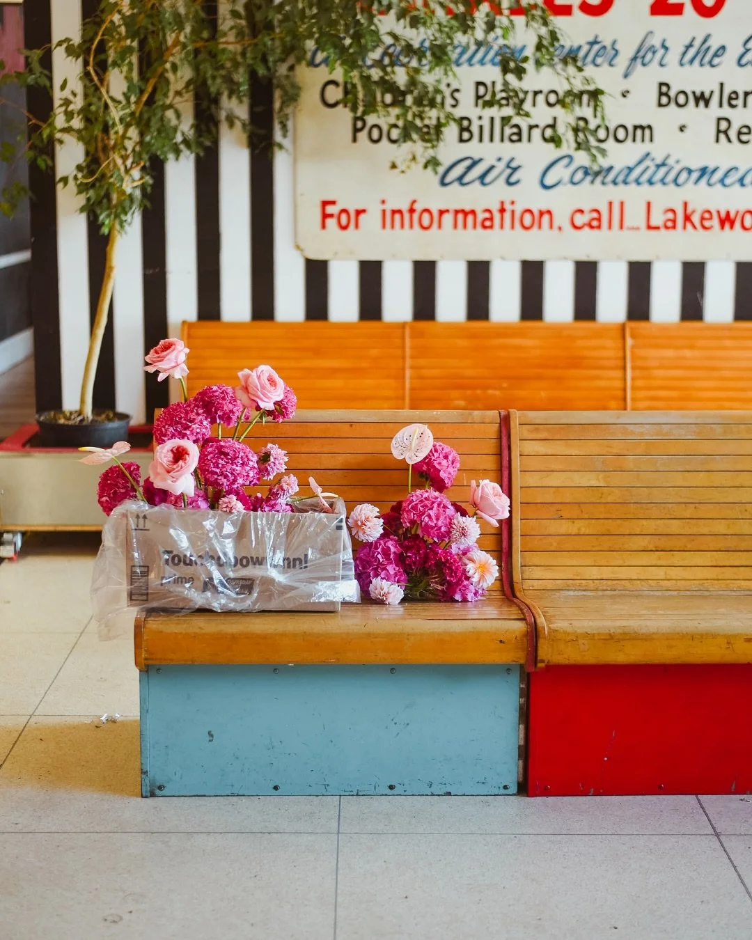 About last night&hellip;

The silent, messy evidence of an epic party.

Remnants and retrieval from Haley &amp; Chris&rsquo; banger at @mahalls20lanes planned &amp; designed with @engagedwithnora.