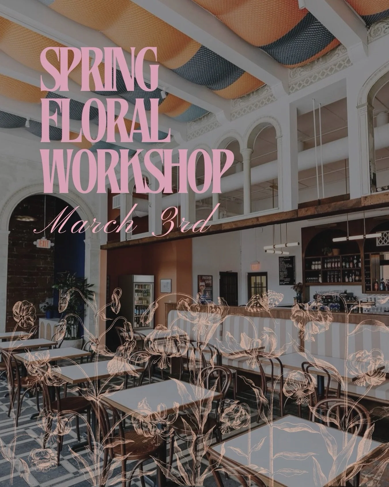 Shake off the winter chill and join us for a creative escape into spring!

Using a fresh palette of the season&rsquo;s most celebrated stems, Staple &amp; Layer will guide you through the process of building an airy arrangement. Featuring fresh tulip