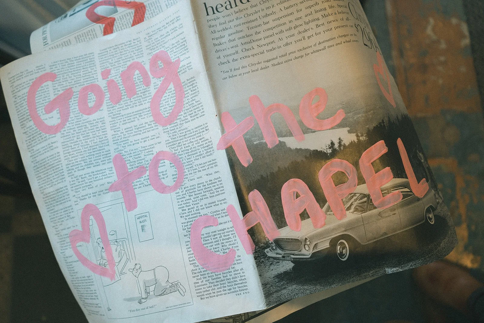 newspaper themed shower.jpg