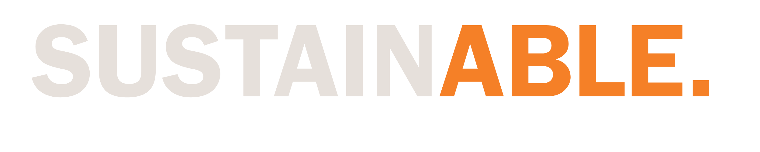 Text that reads 'Sustainable.'