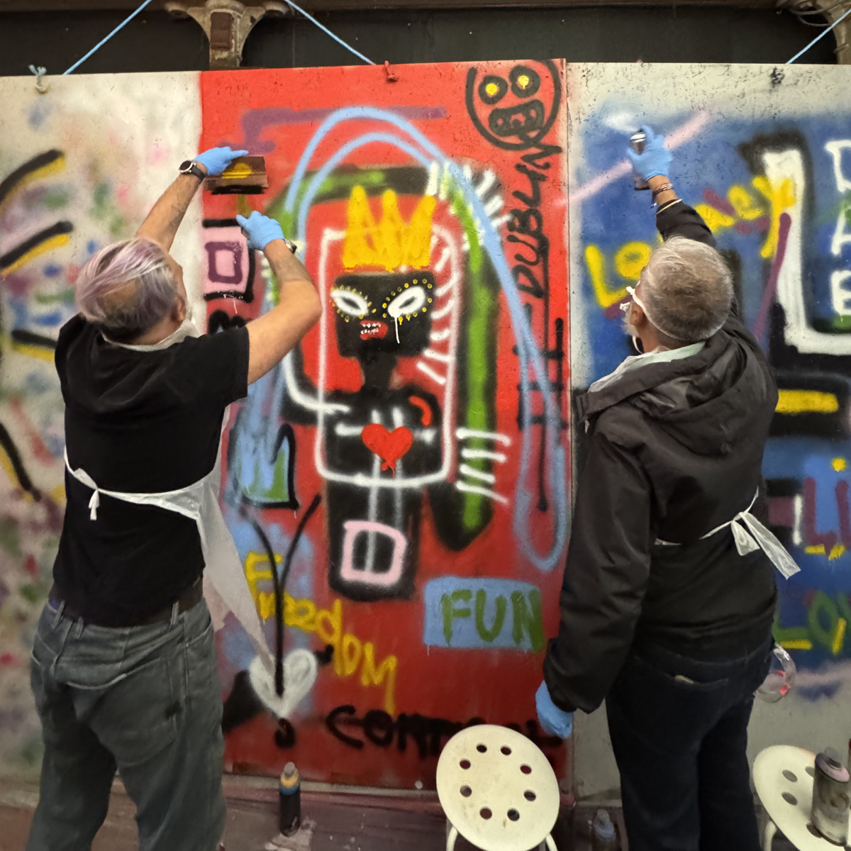 graffiti in dublin workshop corportaes