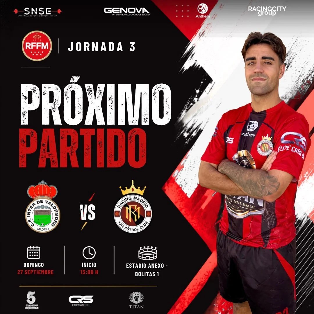 🇪🇸 🔜 Pr&oacute;ximo partido: nuevo reto fuera de casa

Visitamos al Inter de Valdemoro con ganas de competir y luchar por los tres puntos 💪

🇬🇧 🔜 Next match: a new challenge away from home

We visit Inter de Valdemoro ready to compete and figh