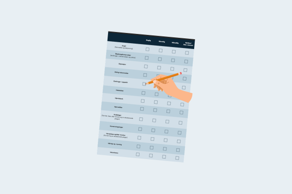Sjekkliste for perimenopause symptomer