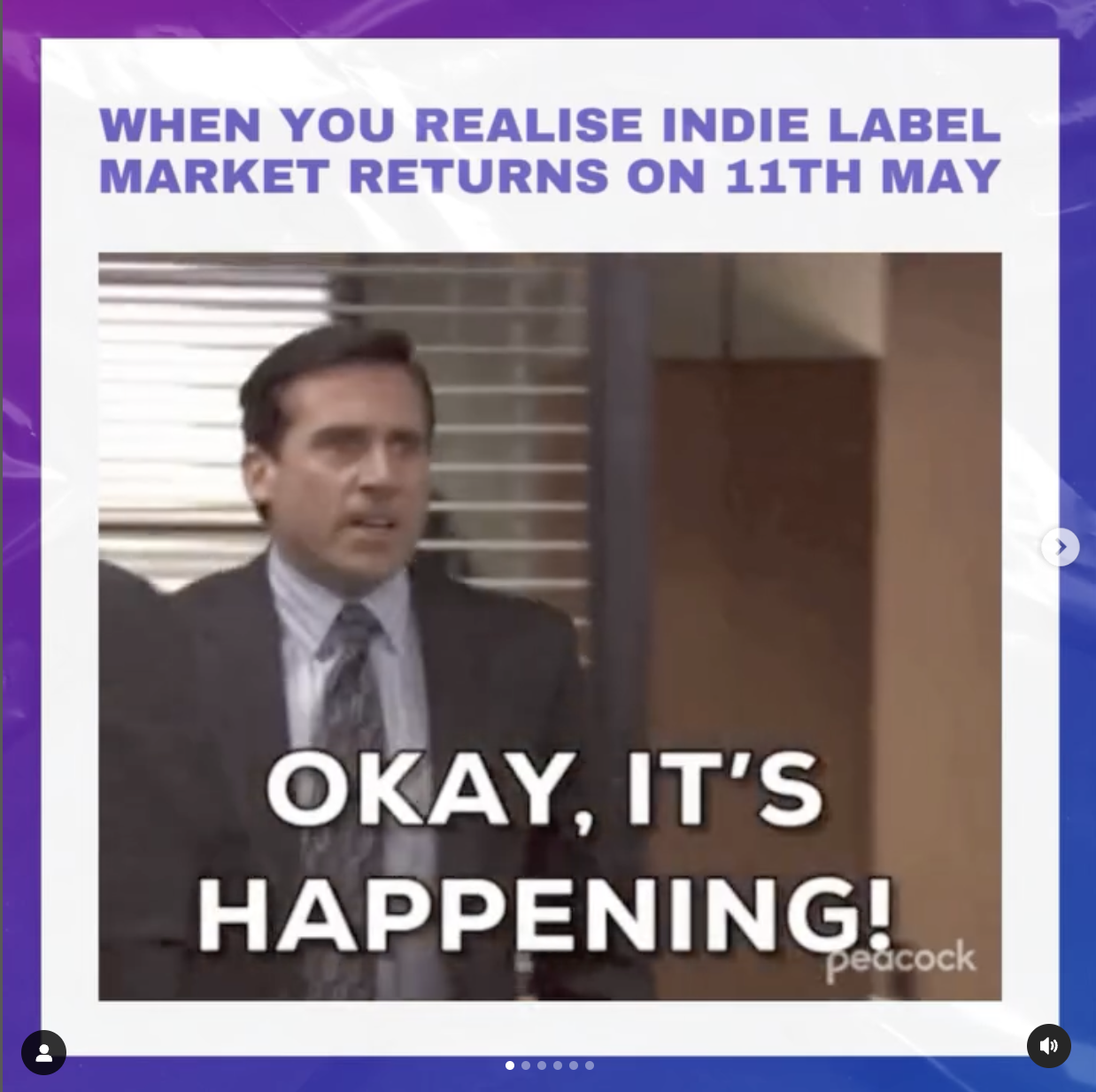 A silly little meme to promote the market.