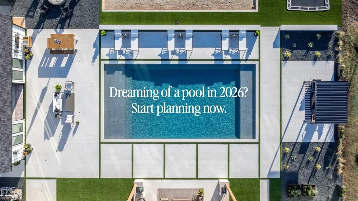 If you&rsquo;re dreaming of a pool in 2026, the planning starts now.

People assume the process begins when the builder shows up, but the biggest decisions happen long before anything is dug. Sun patterns, layout, utilities, and how you actually want