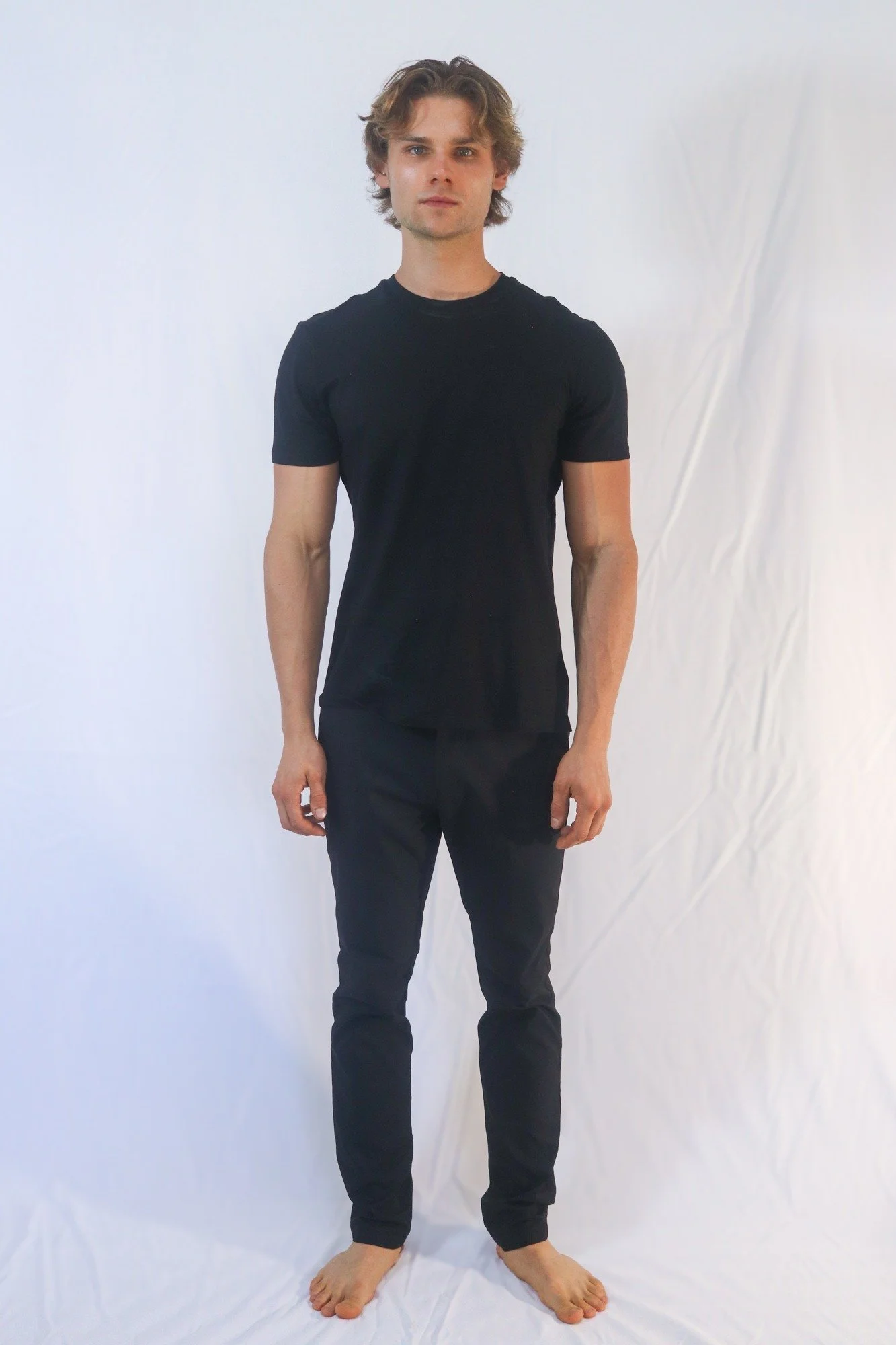 Stepan Salomatin — full-length front view. Current unretouched digital.