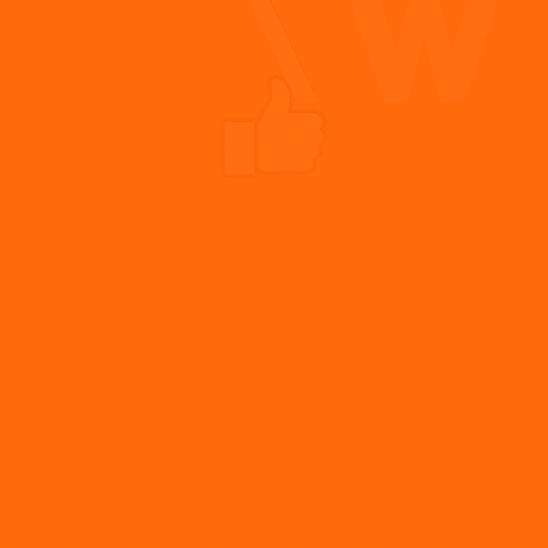 40+ clients. Animated thumbs up (like)