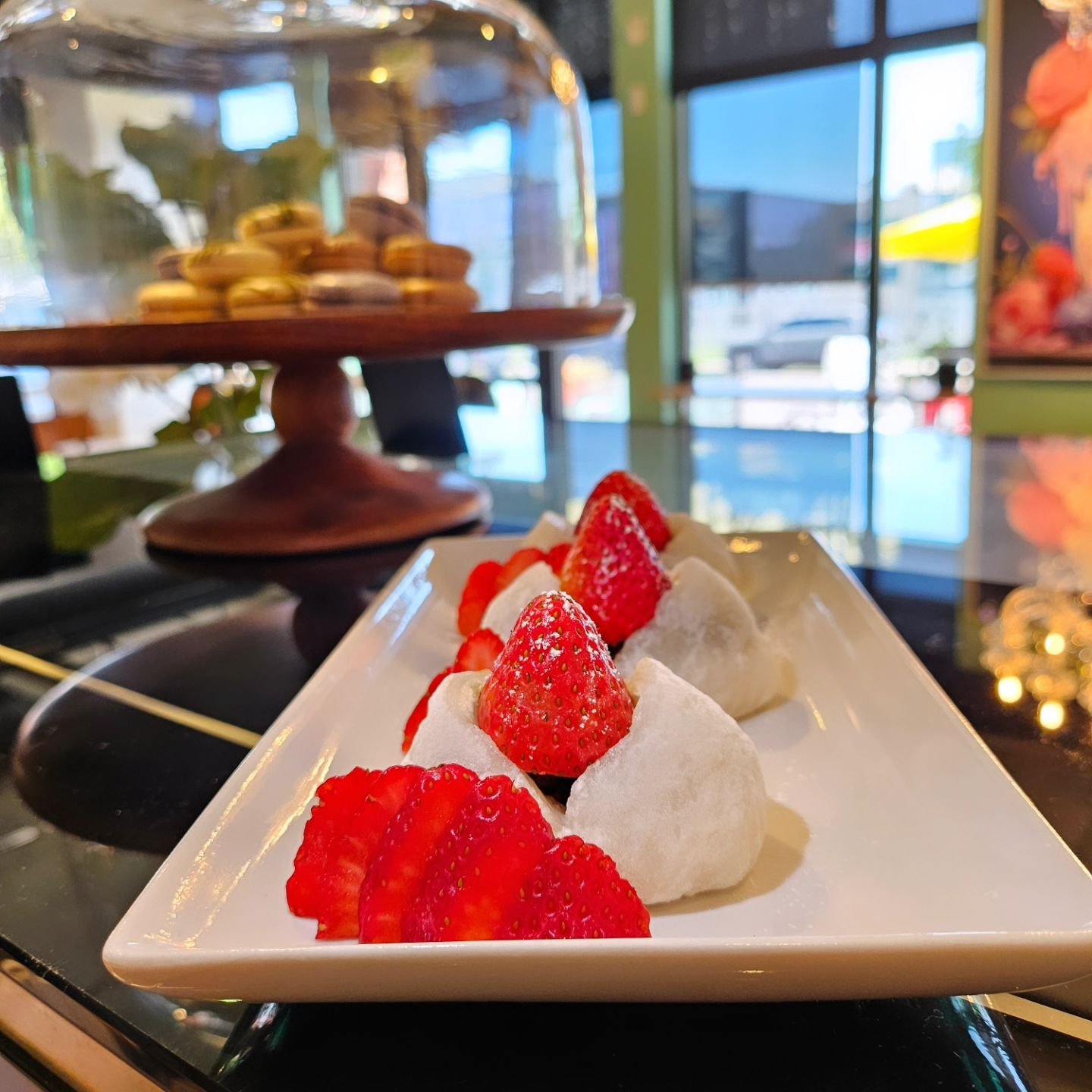 Introducing Ichigo Daifuku 🍓

In house soft and chewy mochi with a sweet and savory red bean paste &amp; strawberry. Limited availability this weekend! 

#mochi #ichigodaifuku #kravlohi #lohi #lohidenver #denverfoodie #kravcafe #denvereats #matchaca