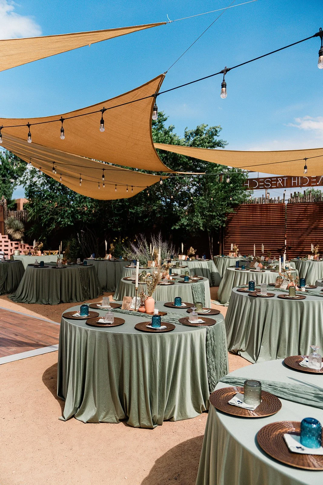 Desert chic wedding capsule collection by RebelWED at The Mystic Santa Fe, an outdoor wedding venue in Santa Fe, New Mexico