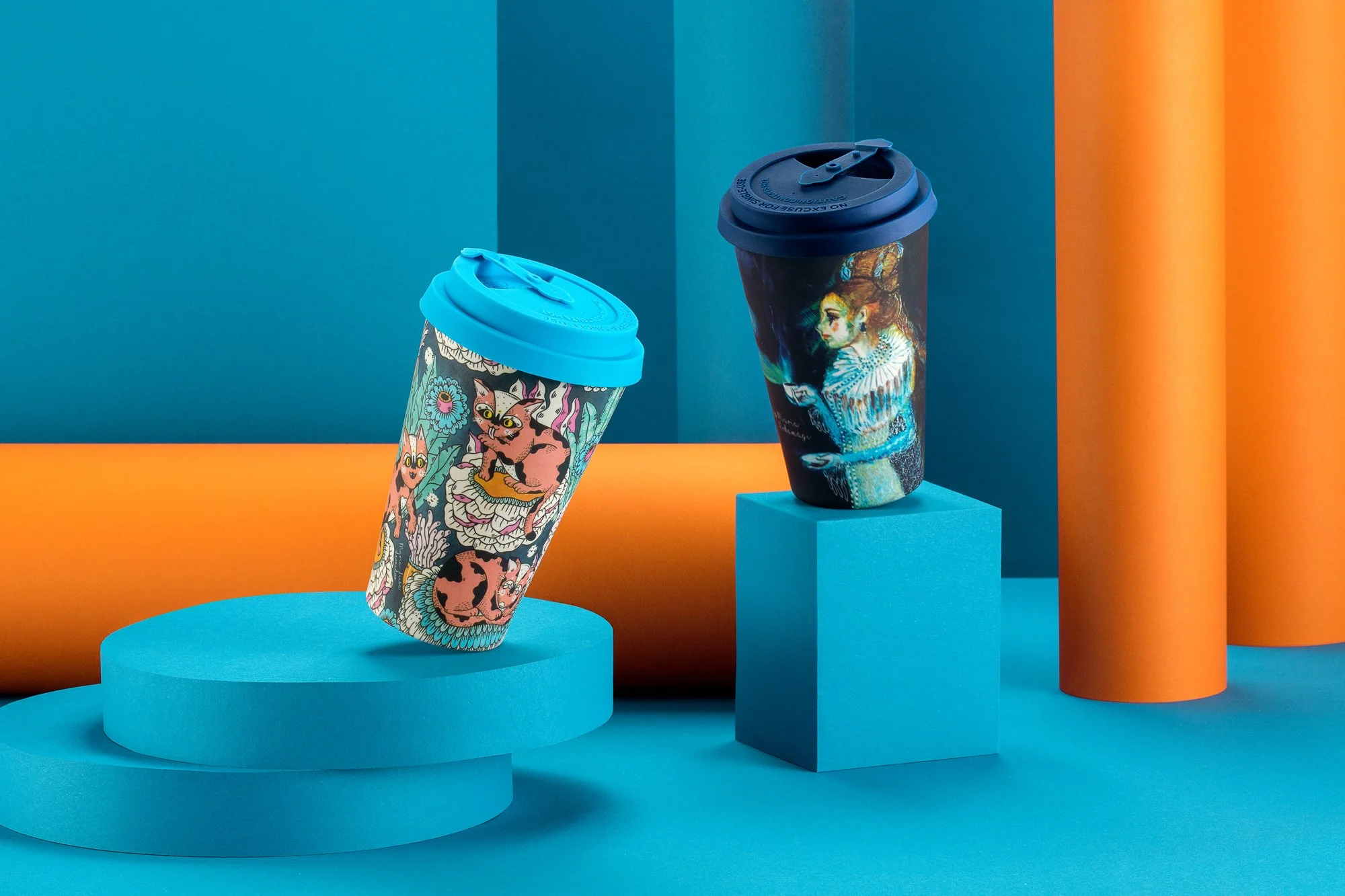 Had to build custom platforms for this shoot. The solution might be simpler than you think! Coffee cups shot for @alexela.ee