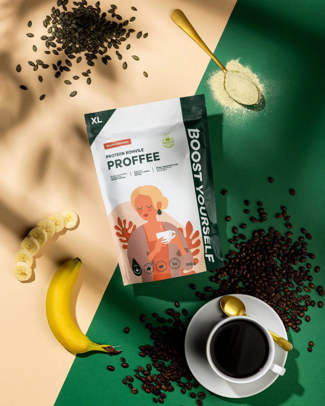 A client reached out with a specific need for a new campaign image. The criteria were clear: convey the product&rsquo;s key features, a lifestyle feel, and the raw ingredients&mdash;all in one frame.

After analyzing the brief, I decided to create a 