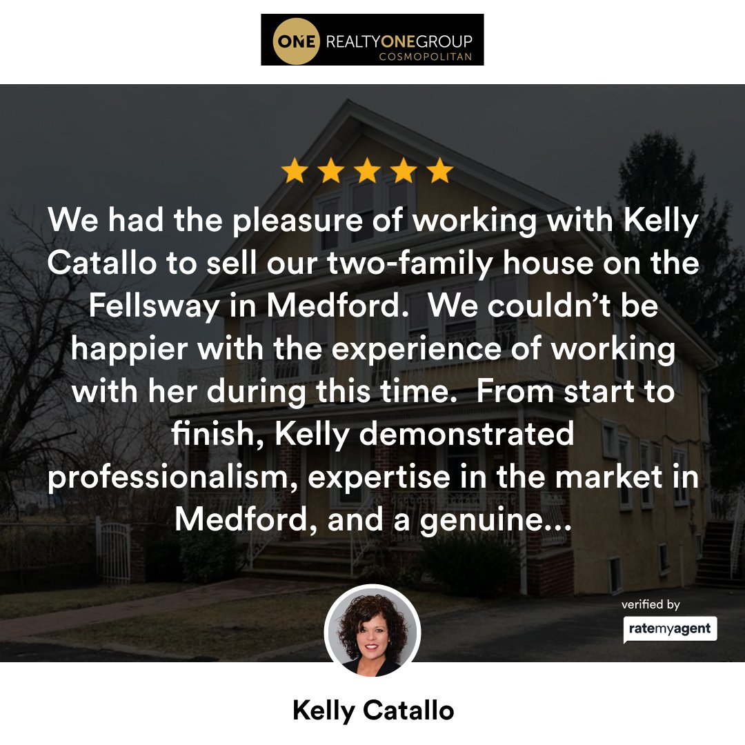 My latest RateMyAgent review in Medford.
 9049448


...
#ratemyagent #realestate #Realty_ONE_Group_Cosmopolitan