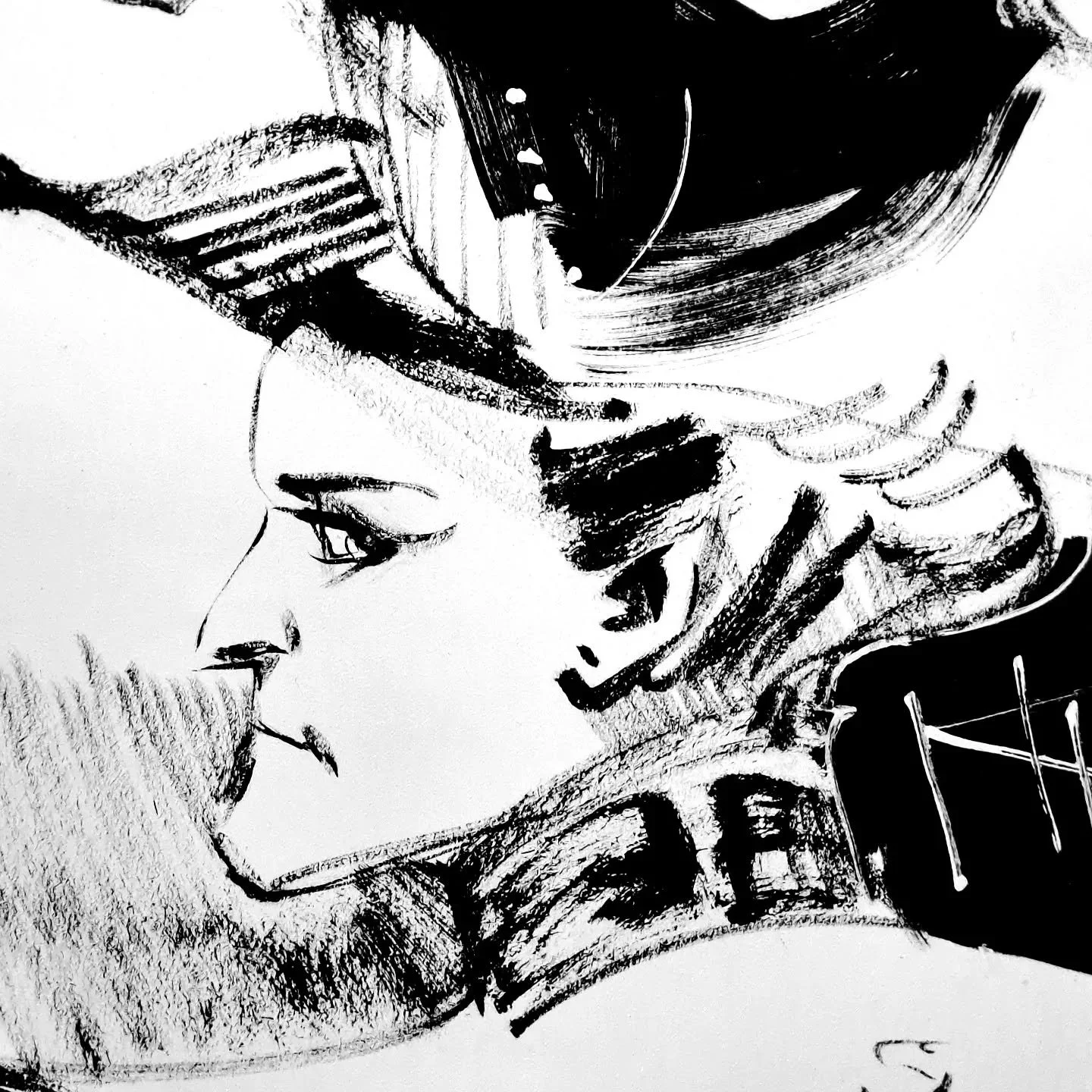 Looking back
-
Character design research by @pattooer
#murderat #murderatgame #whodunit #indiegame #pointandclick #pointandclickgame #murdermystery  #victorian #drawing #brushpen #illustration #blackandwhite