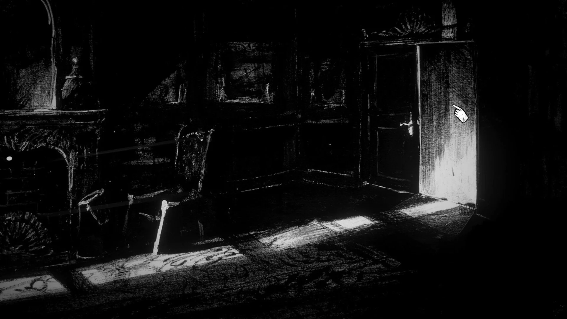 MurderAt game screenshot : Study room, Handpainted level design