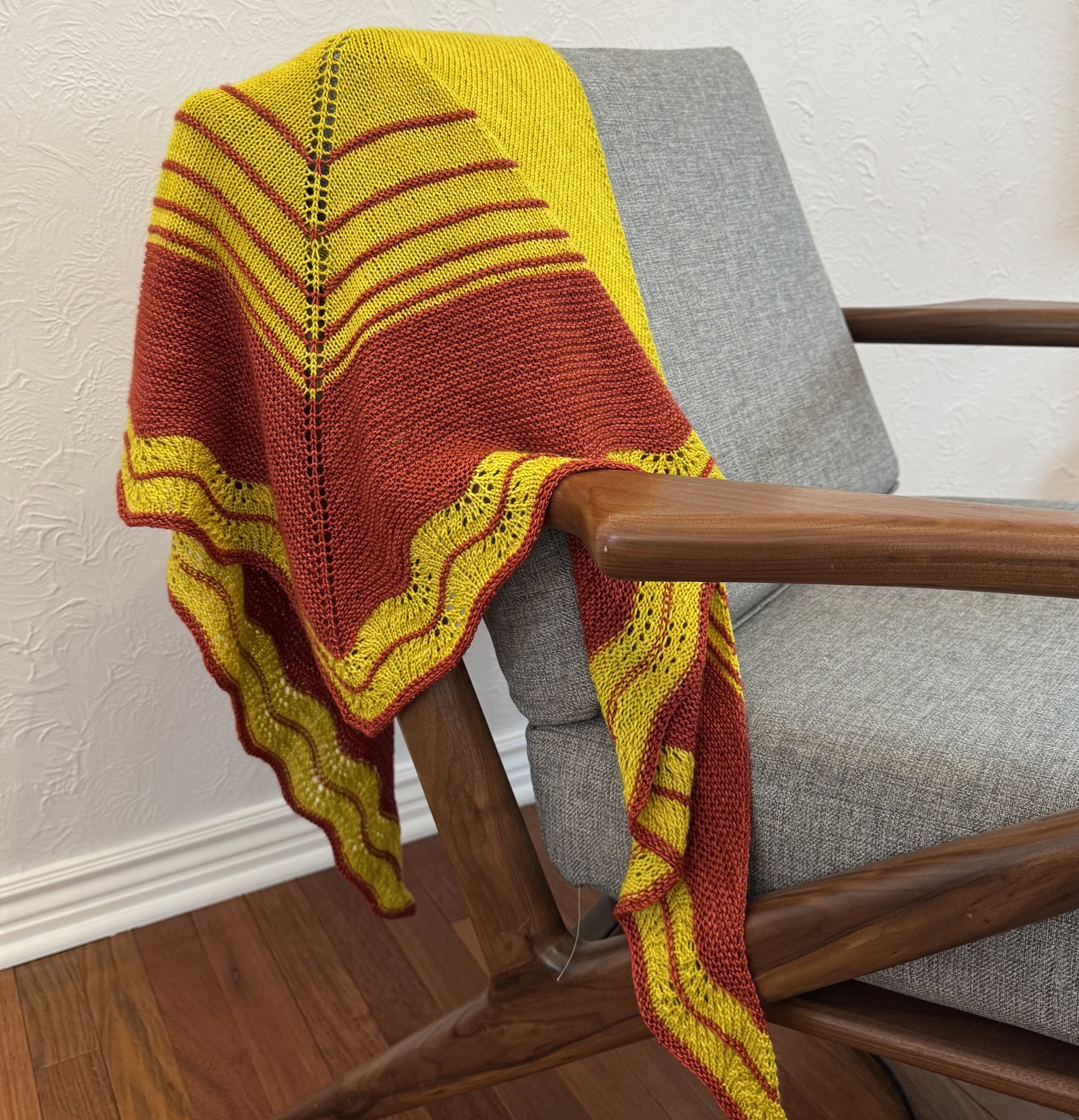 On the Contrary Shawl - Knitting Pattern