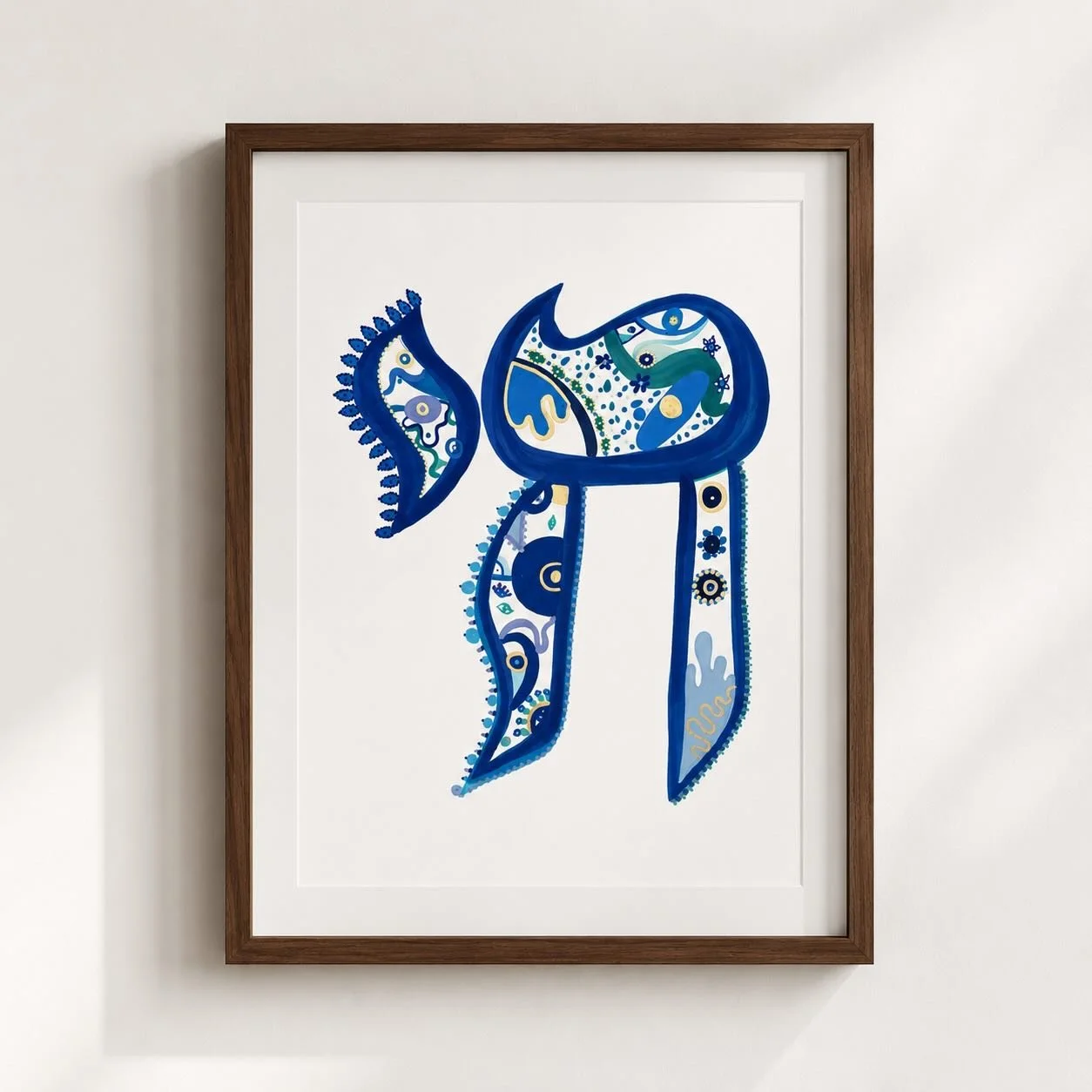 Mon Ha&iuml; bleu. Format a3 - mod&egrave;le unique 
Disponible sur mon site 🪼