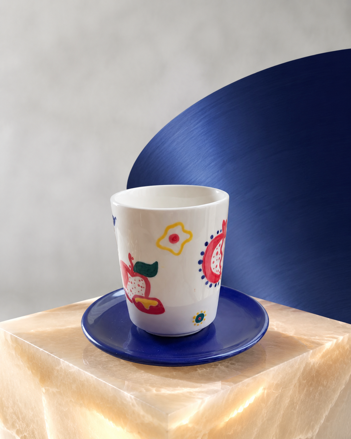 Verre de kiddouch Molatchika — Pièce unique Roch Hachana