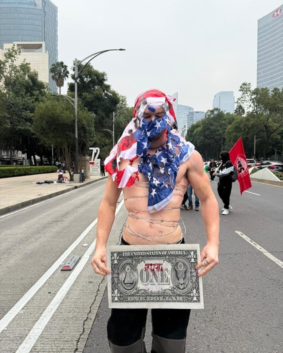 Artist @eyibra Instagram takeover for @performance_in_flux 

&lsquo;Mi Piel No Vale Mas/Skin Value&rsquo;. In her book Terrorist Assemblages (2007), Jasbir Puar defines the concept of &ldquo;homonationalism&rdquo; as the growing acceptance of LGBT ri