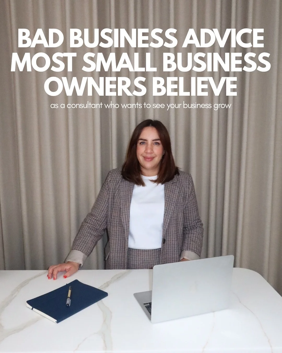 Swipe for business advice I would never follow 👀

Some advice sounds good&hellip; until you realise it&rsquo;s actually holding your business back 📉

Many small business owners follow tips that seem smart but end up keeping them stuck: working hard
