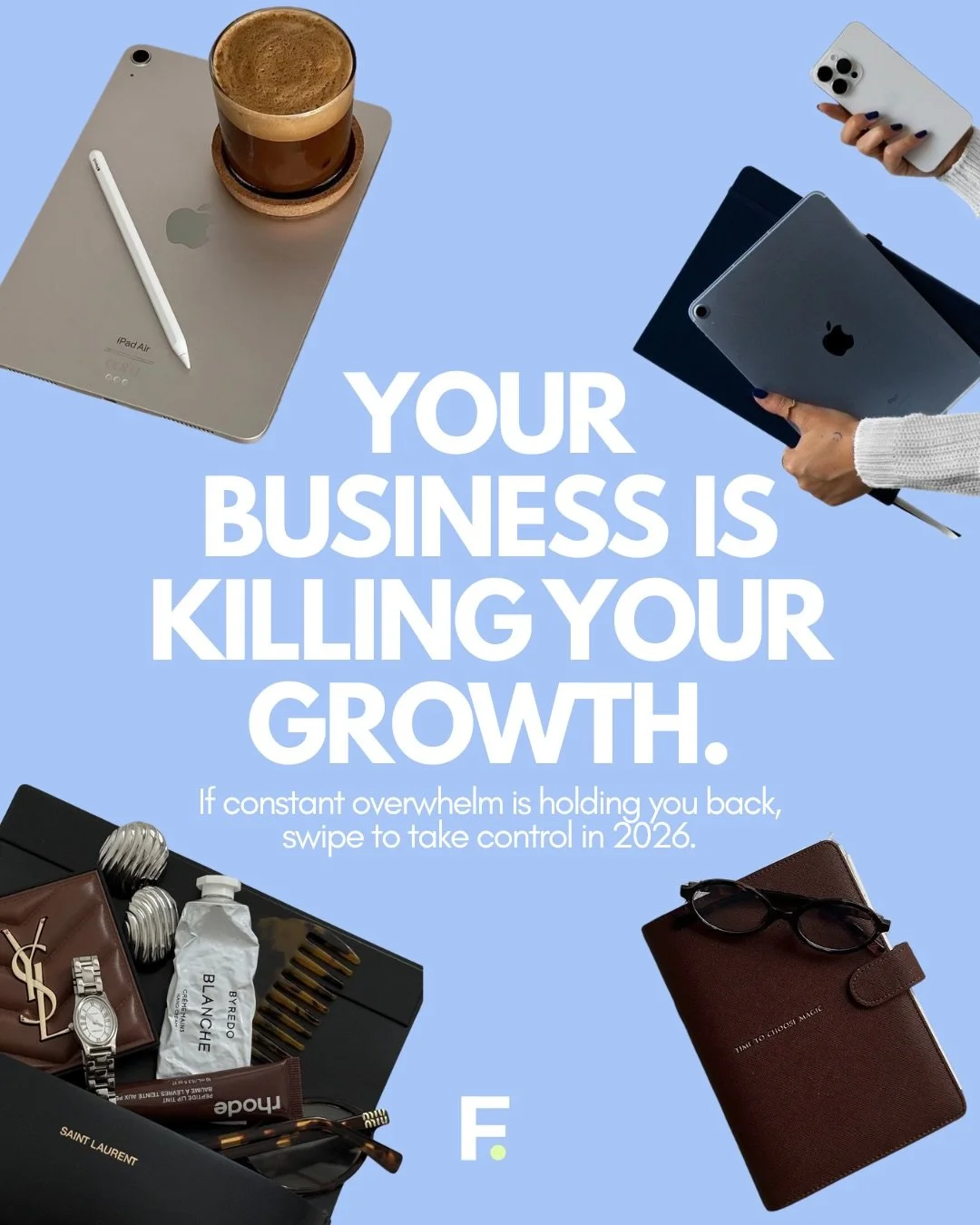 I don&rsquo;t know who needs to hear this, but your business is killing your growth 📉

Endless admin, messy systems, and constant overwhelm are holding you back from the freedom you deserve 

With my 1:1 Founders Support, we&rsquo;ll help you:

☑️ S