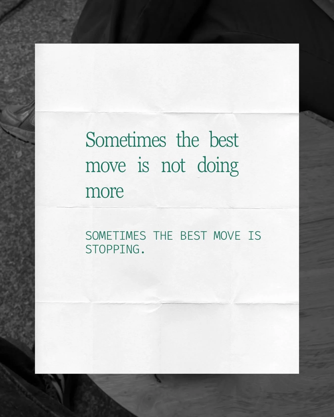 Founders are conditioned to add:
- another hire
- another tool
- another initiative

But often the smartest move is removing:
- work that no longer serves the goal
- decisions that don&rsquo;t need senior input
- processes that only exist out of habi