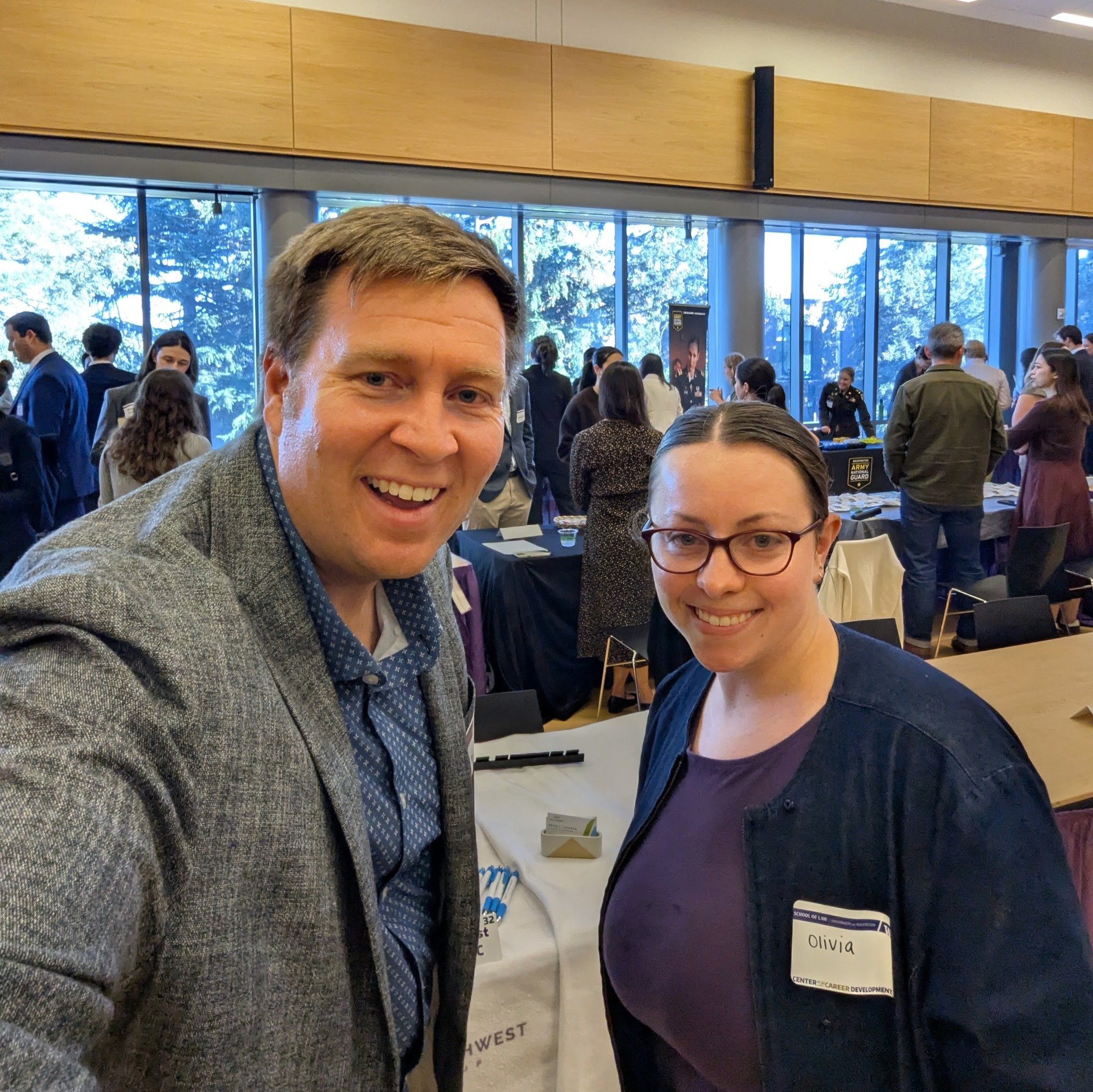 Yesterday, Brian visited his alma mater (UW) to talk with 1L @uwschooloflaw  students about transactional law and how we serve our clients at NxNW. Our upcoming 2027 Summer Associate, Oliva, even stopped by to say hello!

The Scrabble board was enjoy