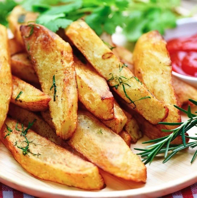 Fresh Herb Baked Potato Wedges
