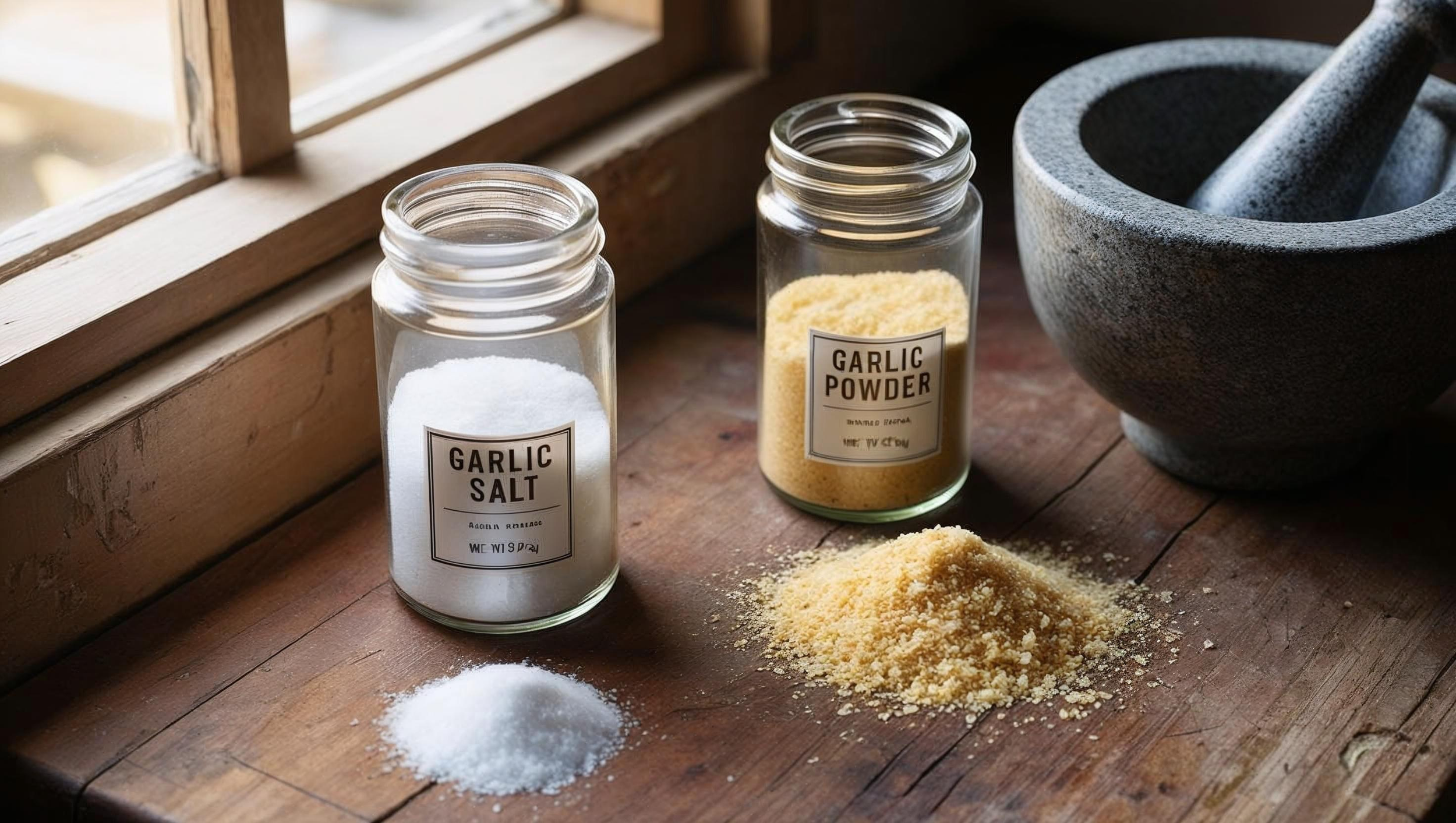 Garlic salt vs garlic powder