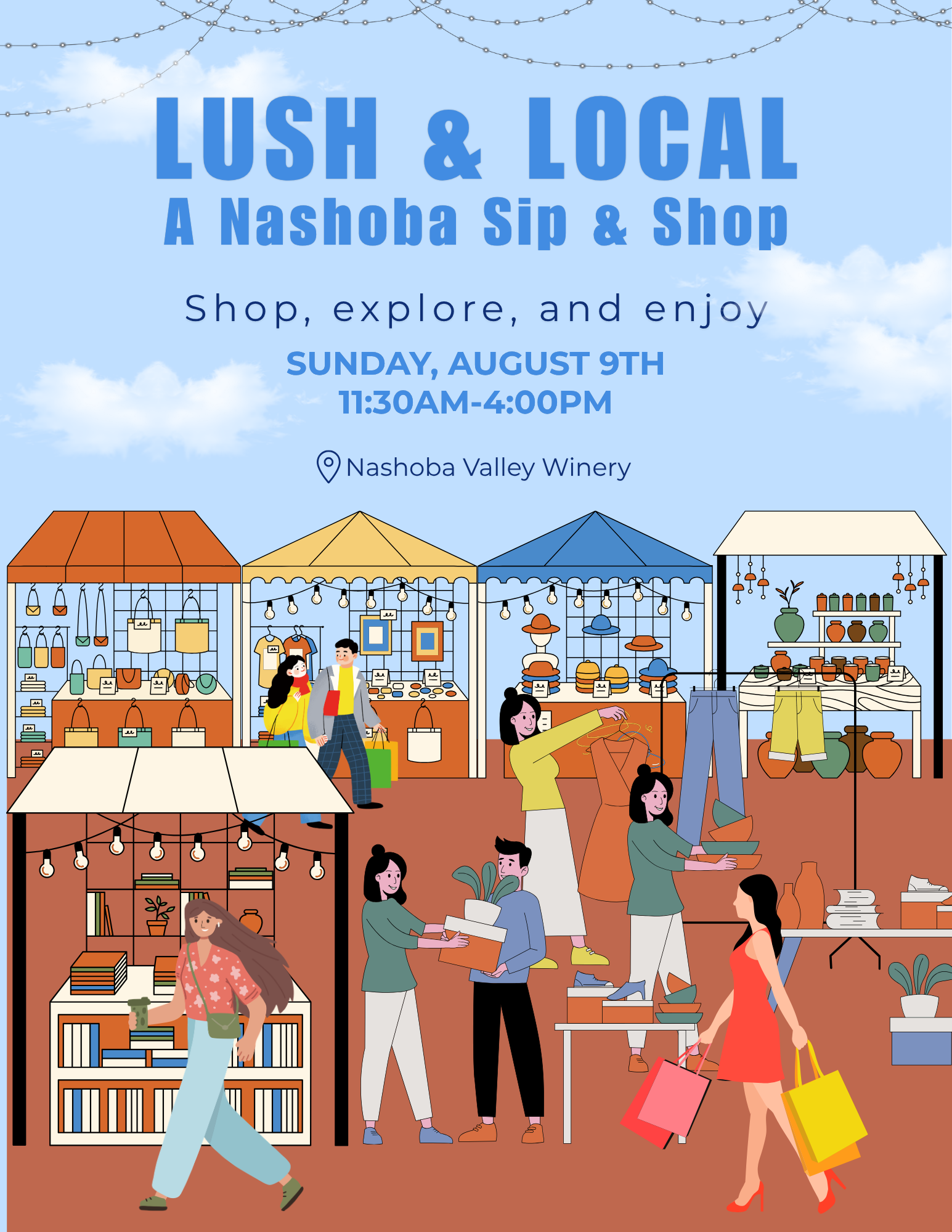 Lush and Local Sip and Shop at Nashoba Valley Winery
