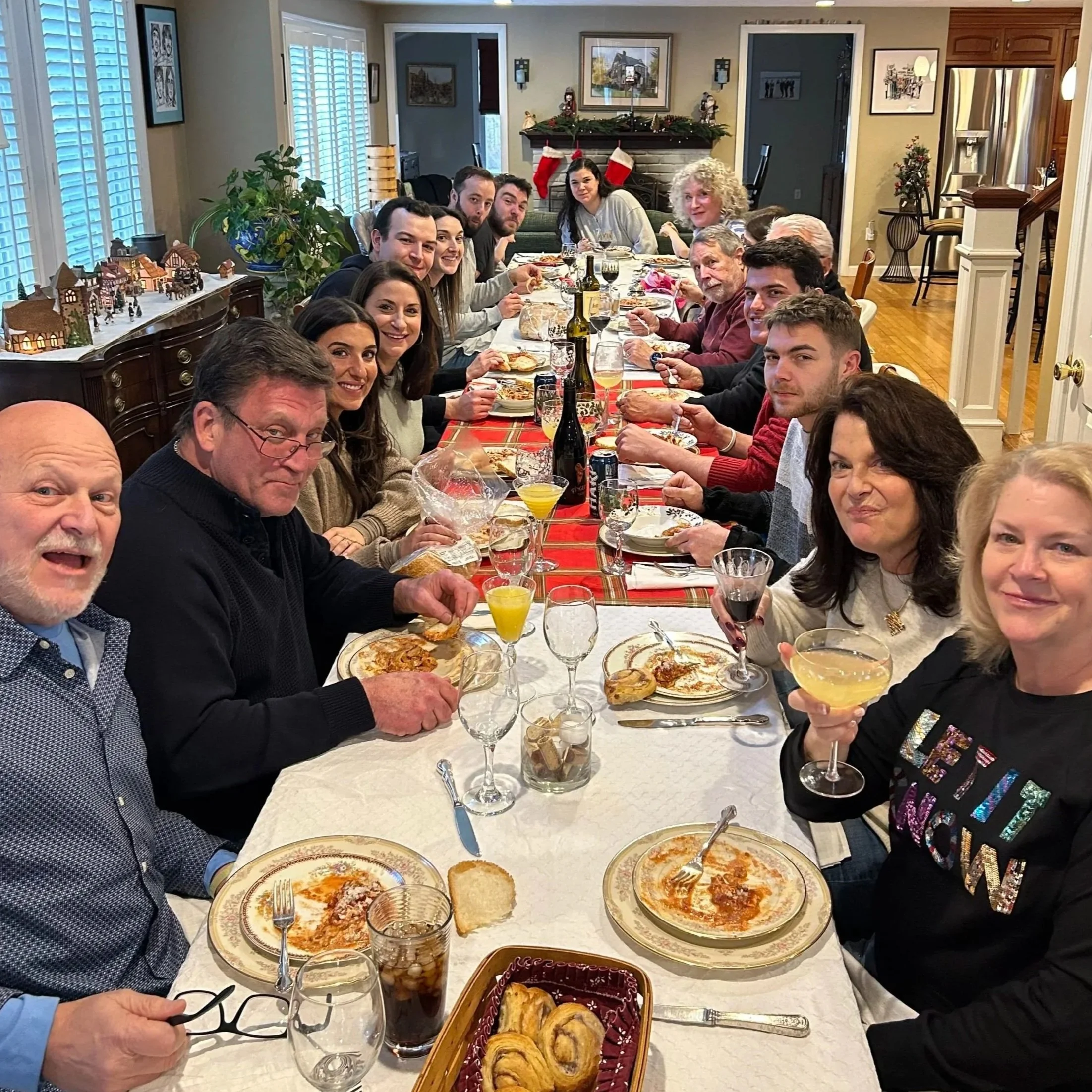Catalano family at Christmas dinner 2025