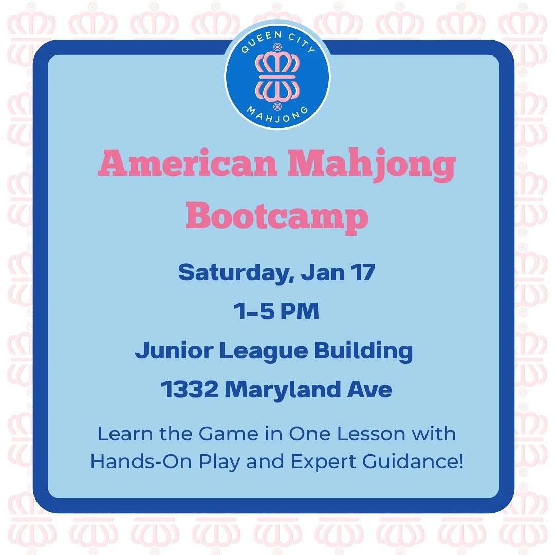 🀄 Our Next American Mahjong Boot Camp is Now Open! 🀄️ 
 📅 Jan 17 | 🕓 1-5:00 📍 Junior League Building, Charlotte

Ready to master Mahjong in just one day? Join us for Charlotte&rsquo;s most immersive Mahjong experience! Whether you&rsquo;re brand
