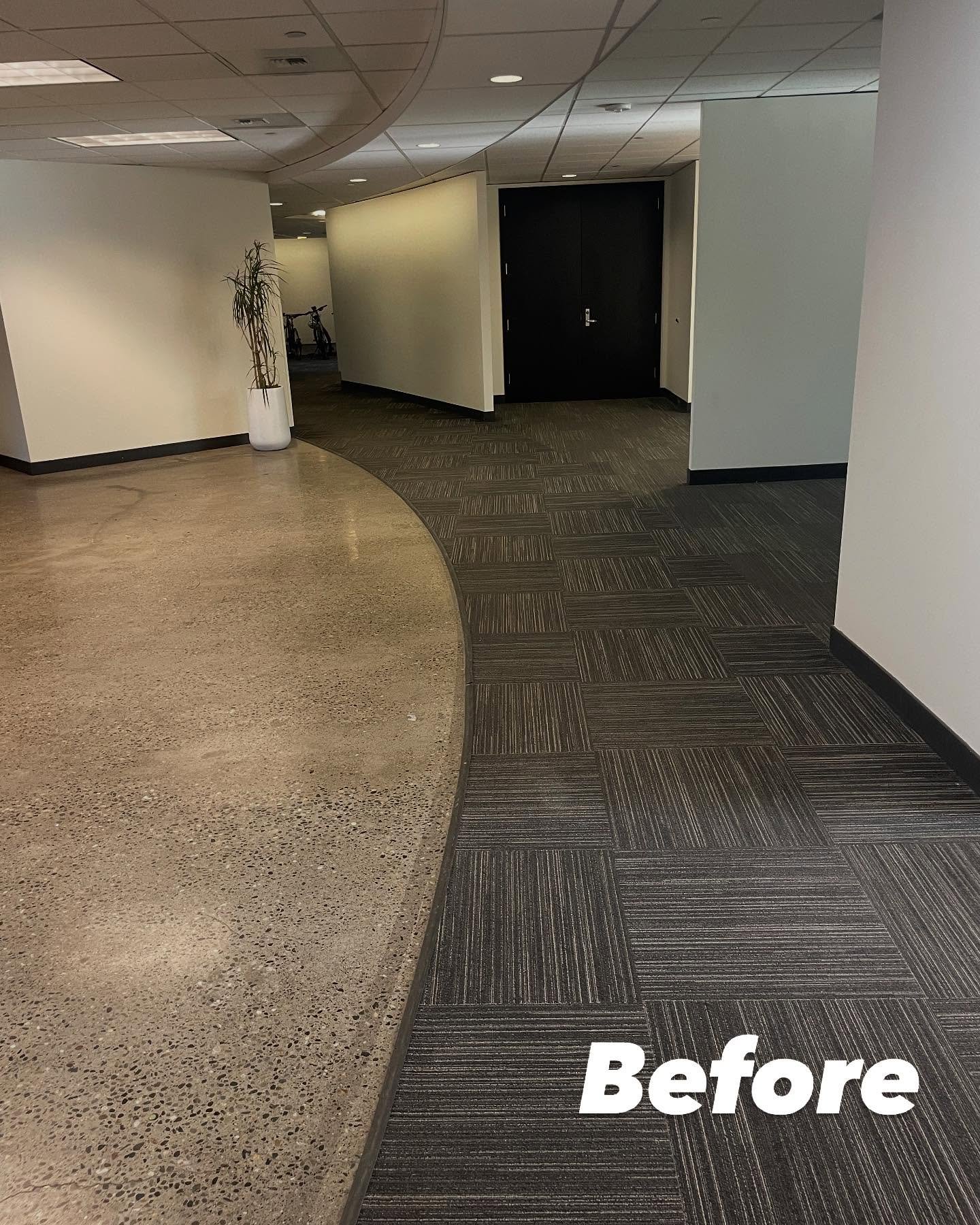 Out with the old, in with the beautiful! ✨ 
Swipe to see how our amazing in-house team transformed this Bellevue high rise! 
From boring carpet, to stunning and durable, wood look vinyl plank flooring. 🪵