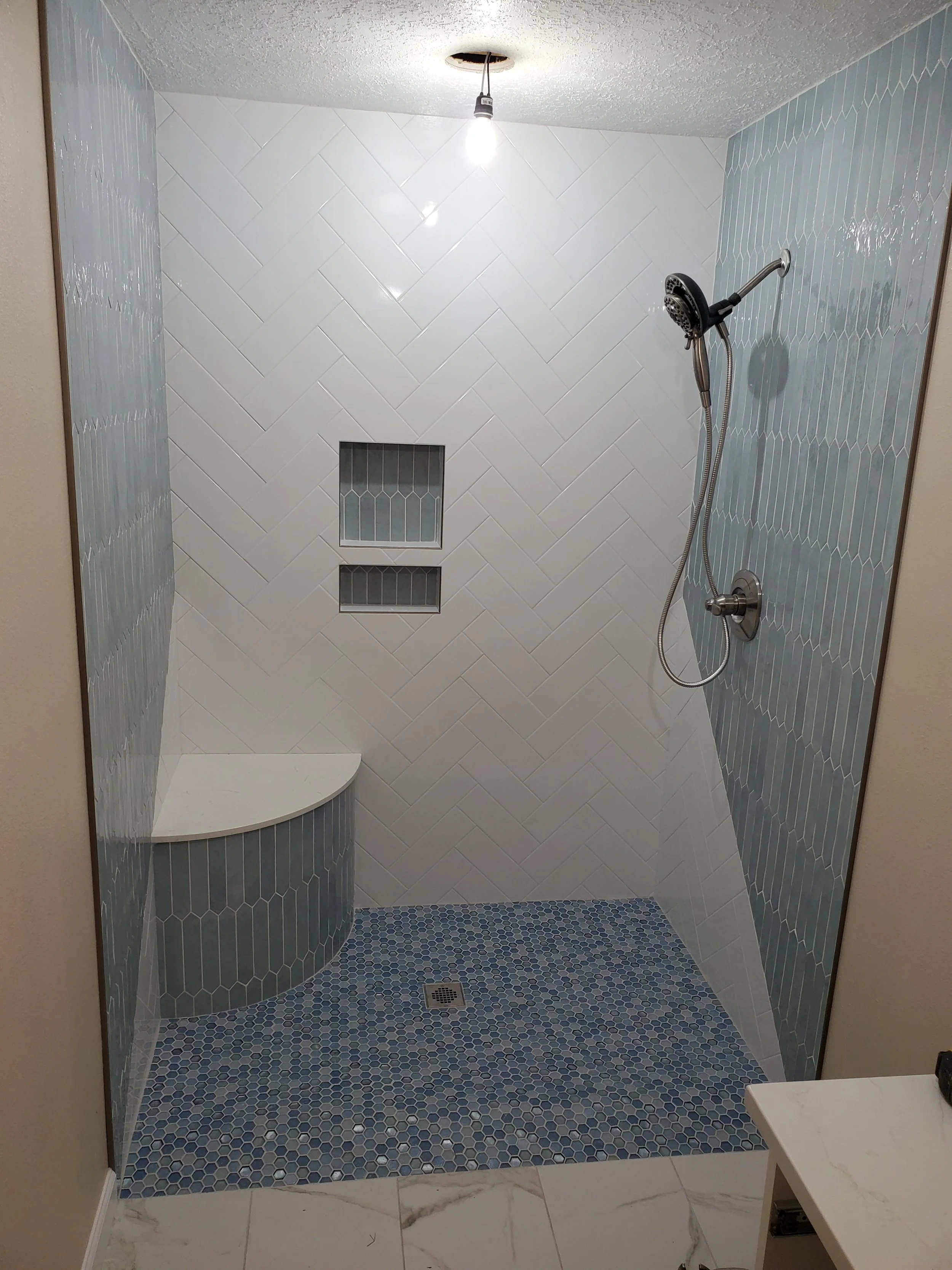 Custom Bathroom Design and complete turn key Fabrication Orchards WA 