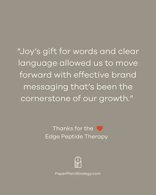 Fridays are for thank-you notes.

We love teaming up with good people who are doing great things. Thank you for trusting us with your brand @edgepeptide!