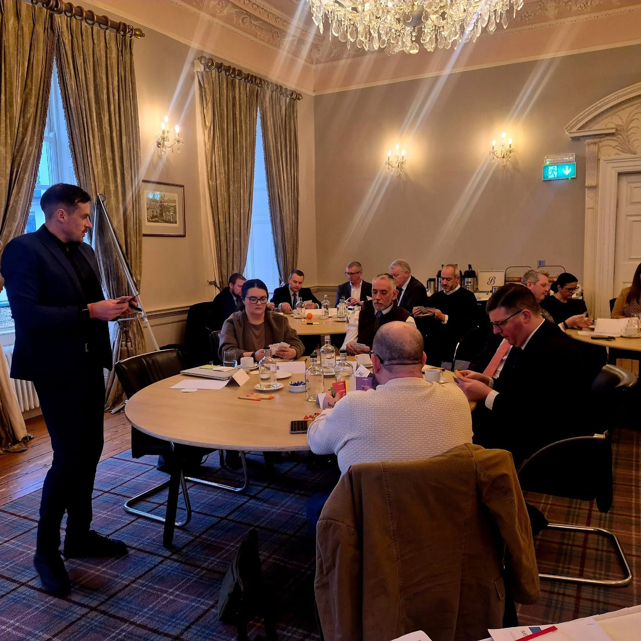 Kieran Lillis facilitating a corporate workshop.