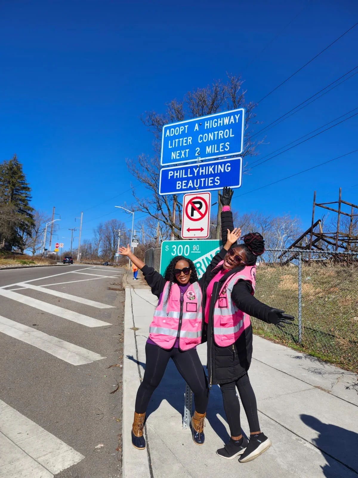 Adopt-a-highway clean up
