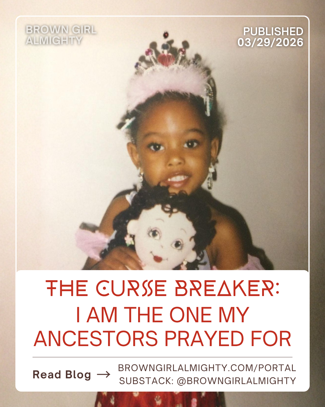 I am the one my ancestors prayed for