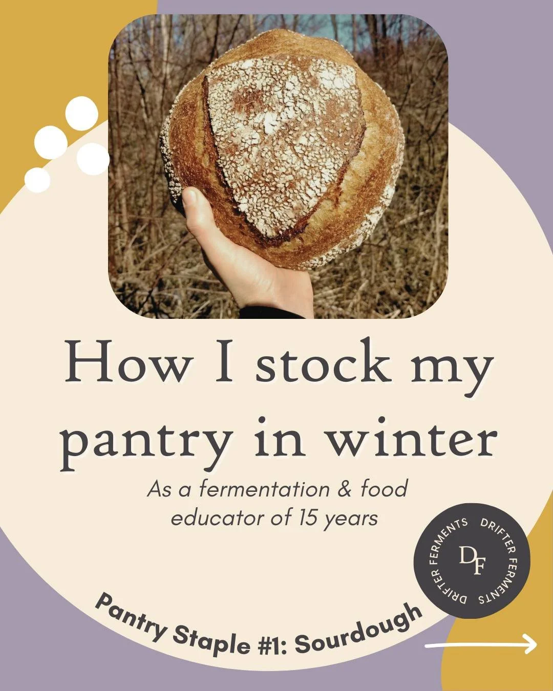 Winter pulls me toward pantry staples. 

During this season I&rsquo;m less interested in novelty and more interested in continuity: foods that can be tended, relied on, and returned to daily.

Sourdough felt like the right place to begin. It&rsquo;s 
