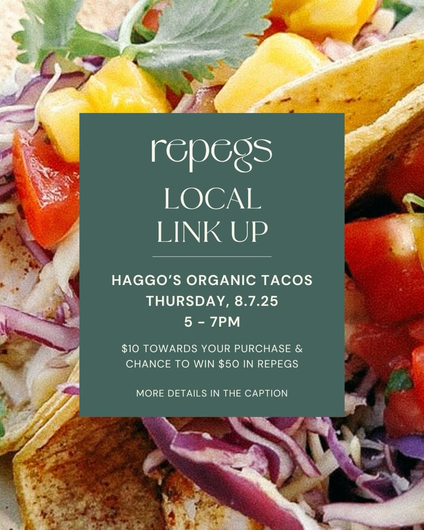 Come hang with us this Thursday 8.7.25 at Haggo’s Organic Tacos, $10 towards your purchase for just showing up! 🌮🍺
#repegs #community #encinitas #leucadia #haggosorganictaco #local #localbusiness #tacos