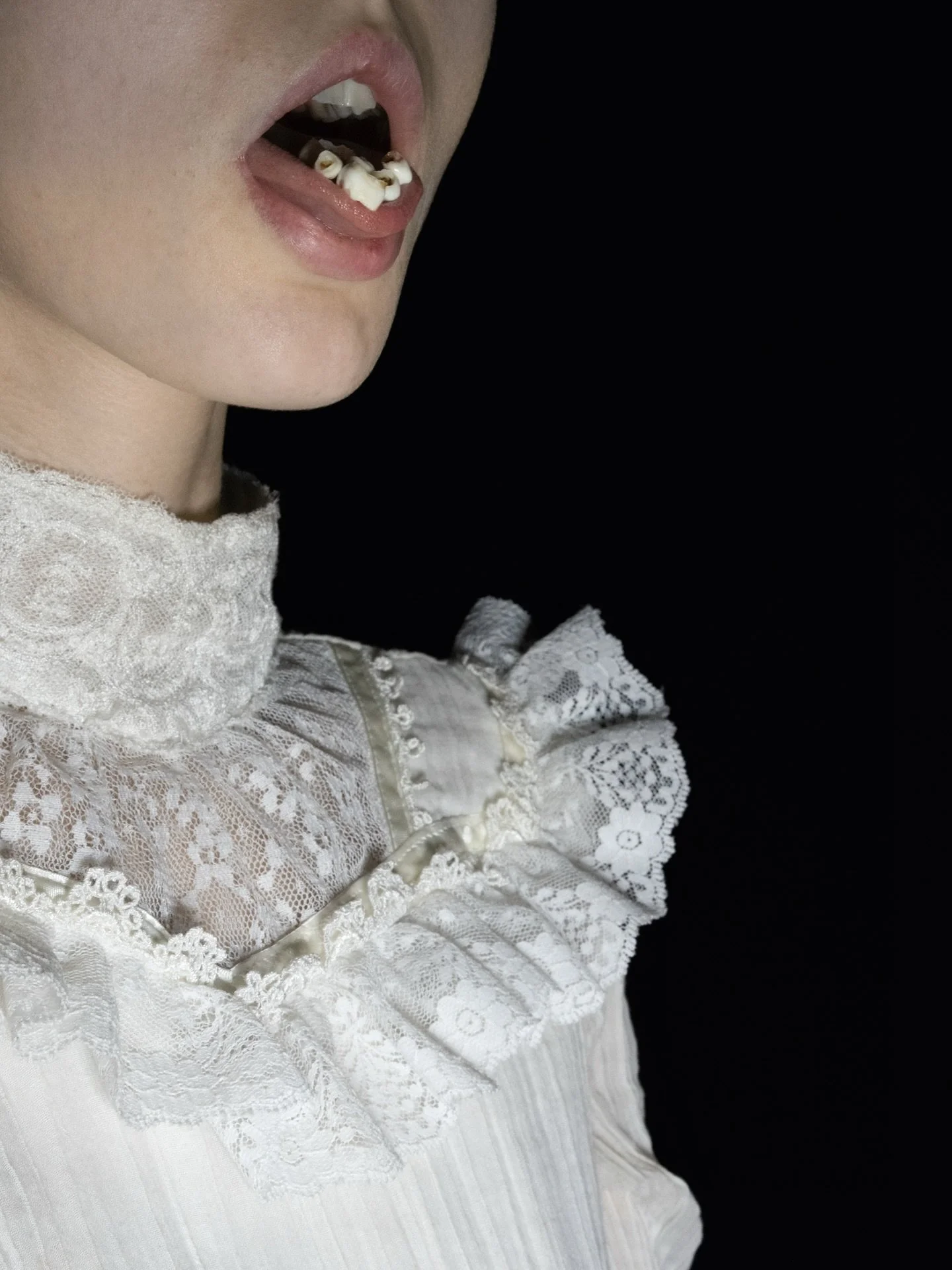 spoiled milk streams down my throat 
swallowing sin&lsquo;s of mortal aevum

eternal youth the holy gift of christ 
enigmatic and iridescent flesh 
entangled in a black widow&lsquo;s web

lullaby&rsquo;s of tender glass shards 
lurking to thrust in r